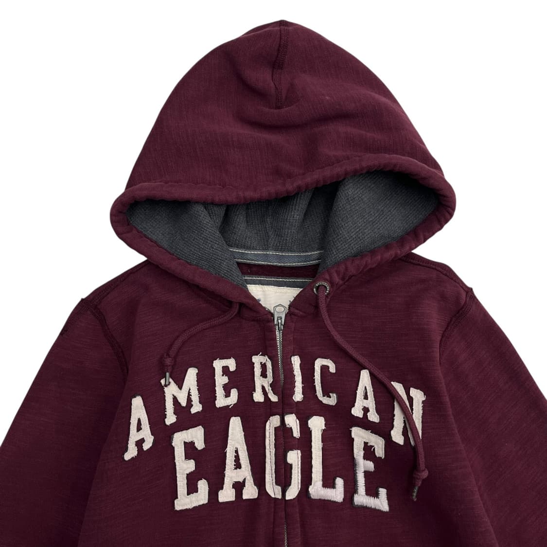 아메리칸이글 센터로고 딥버건디 후드집업 S 상품이미지4