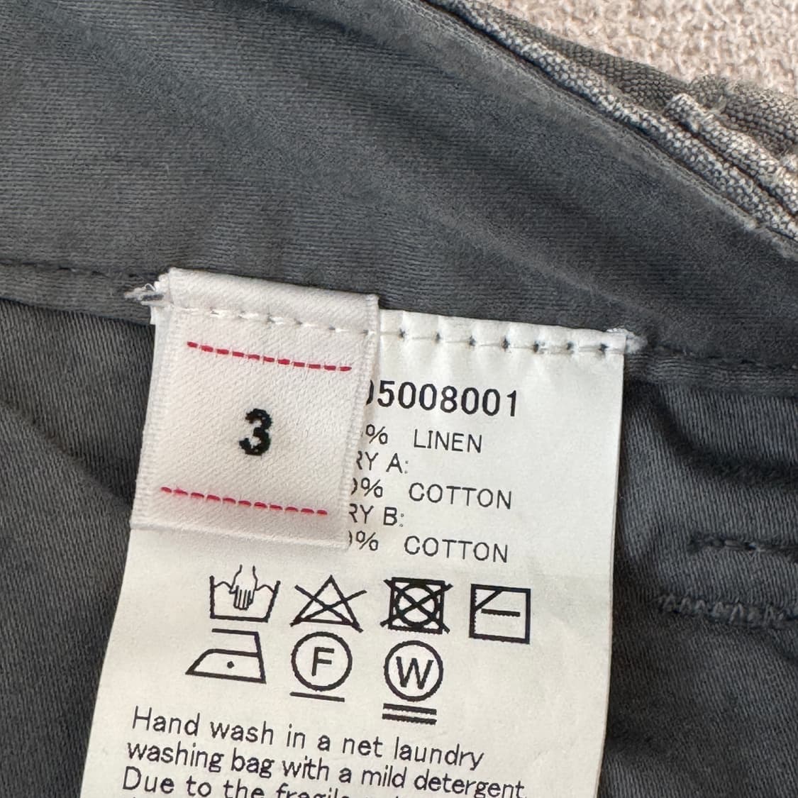 3)Visvim ict CHINO PANTS HW TAPER CRASH 상품이미지9