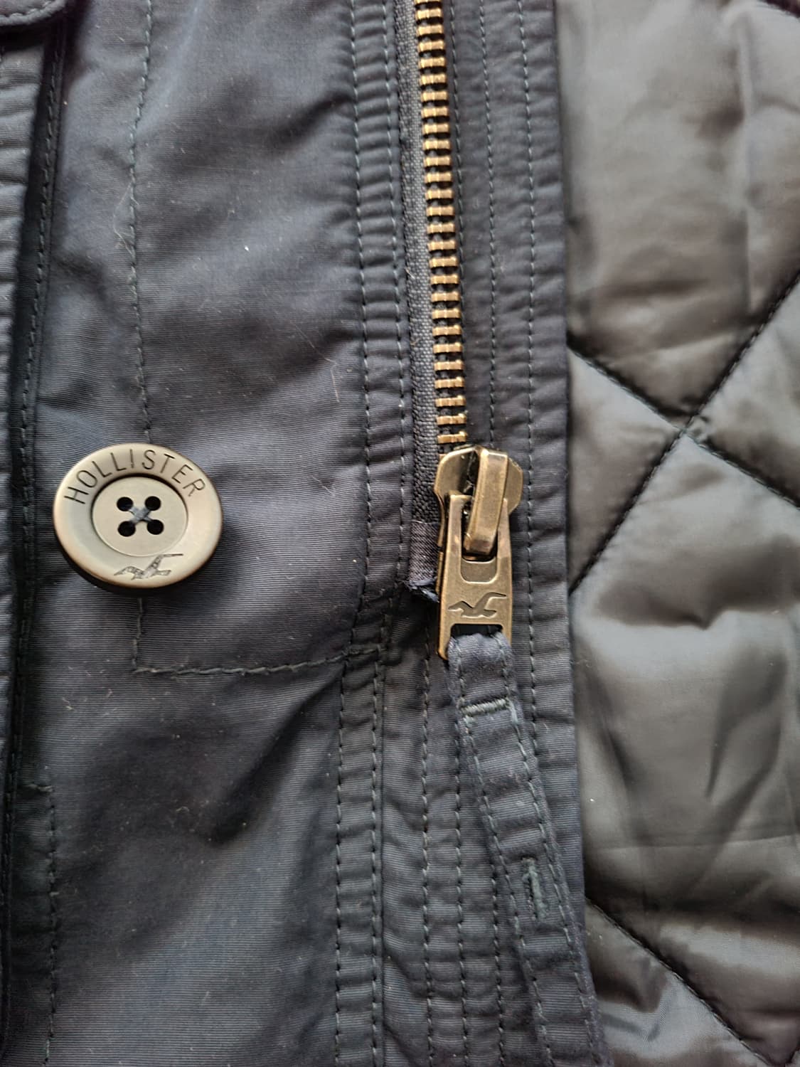  아베크롬비 홀리스터 울프죠 인조모피 후드야상파카. M 105사이즈 상품이미지4