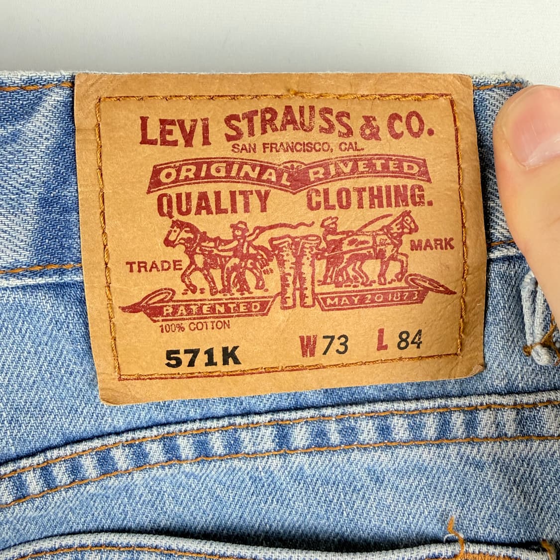 (73/84) 리바이스 571K 연청 데님 팬츠 상품이미지7