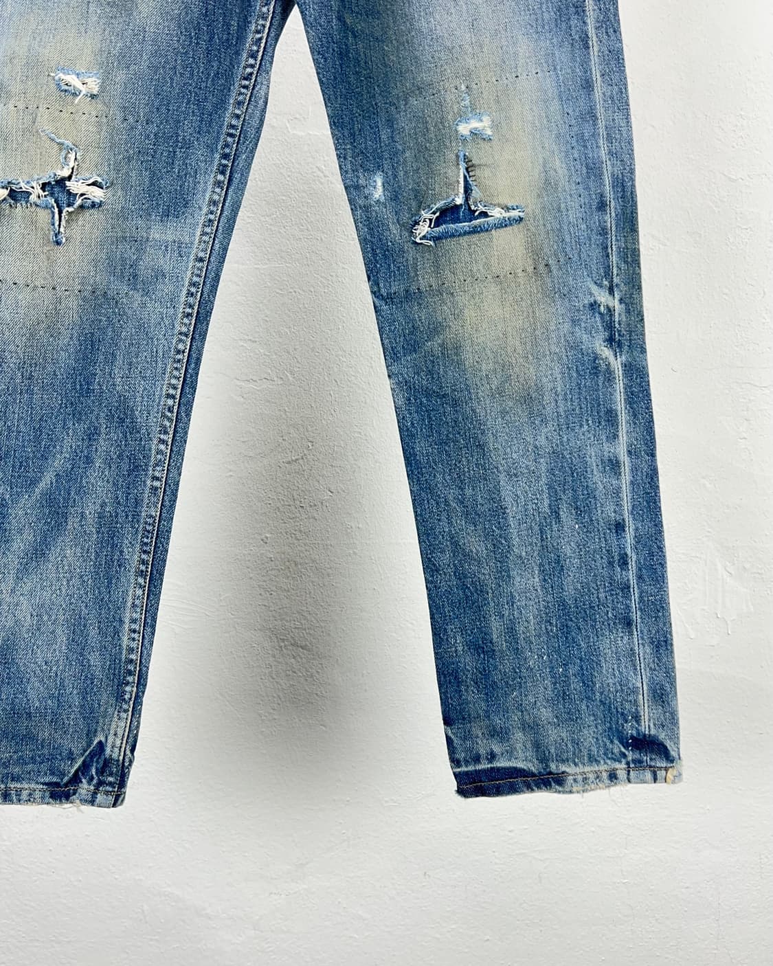 랄프 로렌 디스트레스드 라이트 워시 데님 팬츠 상품이미지5