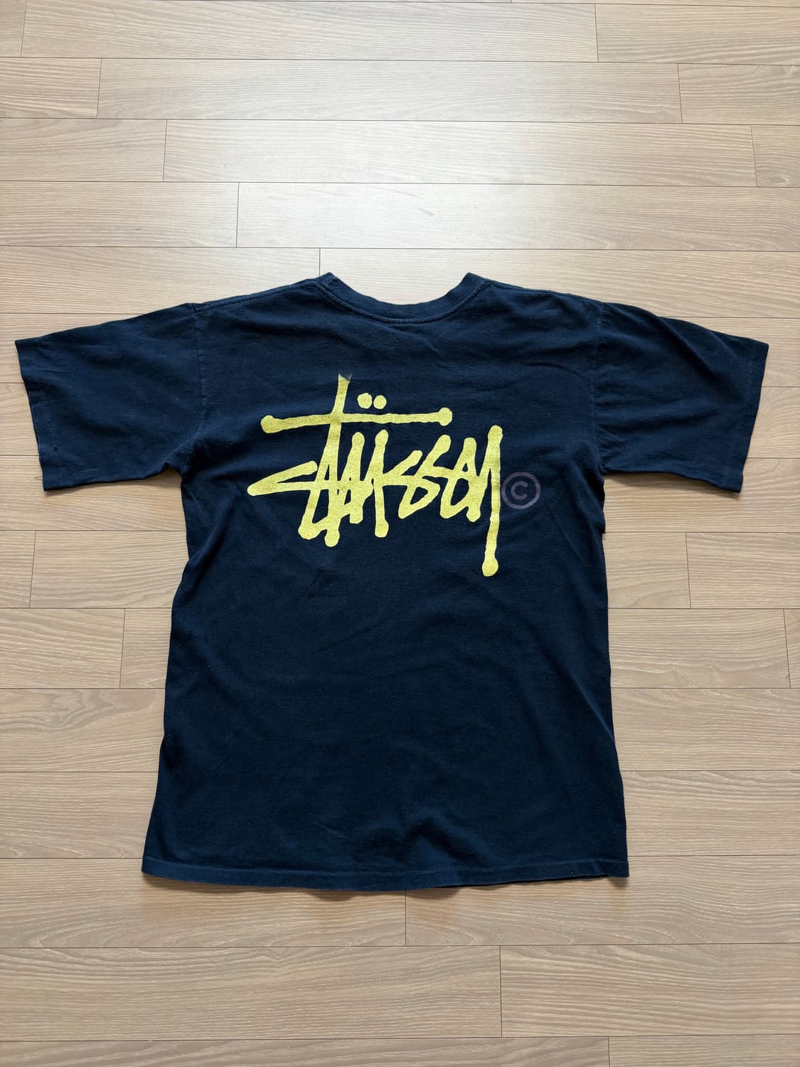 80s 스투시 페이드블랙 티셔츠 숀스투시 usa made 상품이미지6