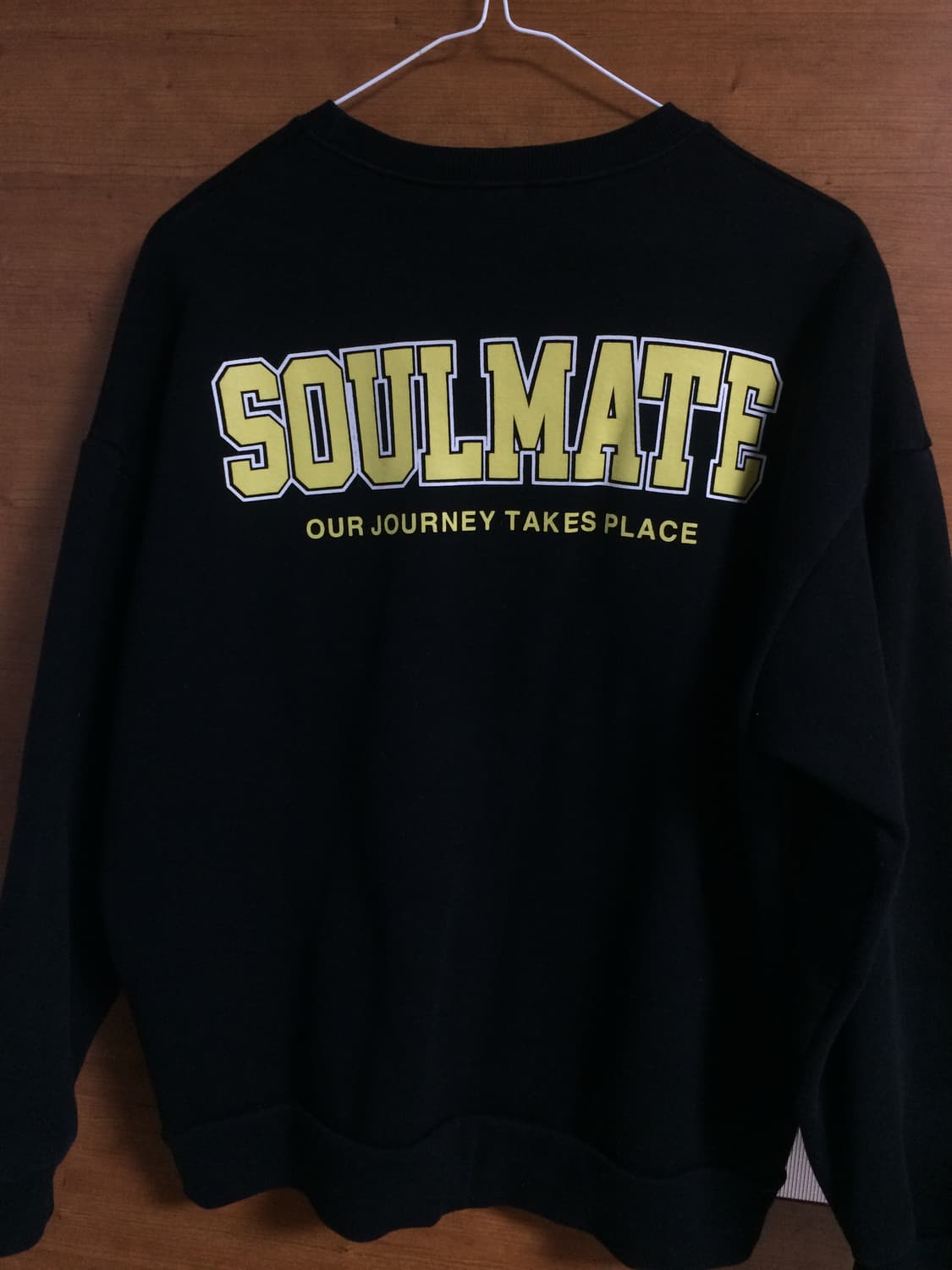 블랙 레터링 맨투맨 상품이미지2