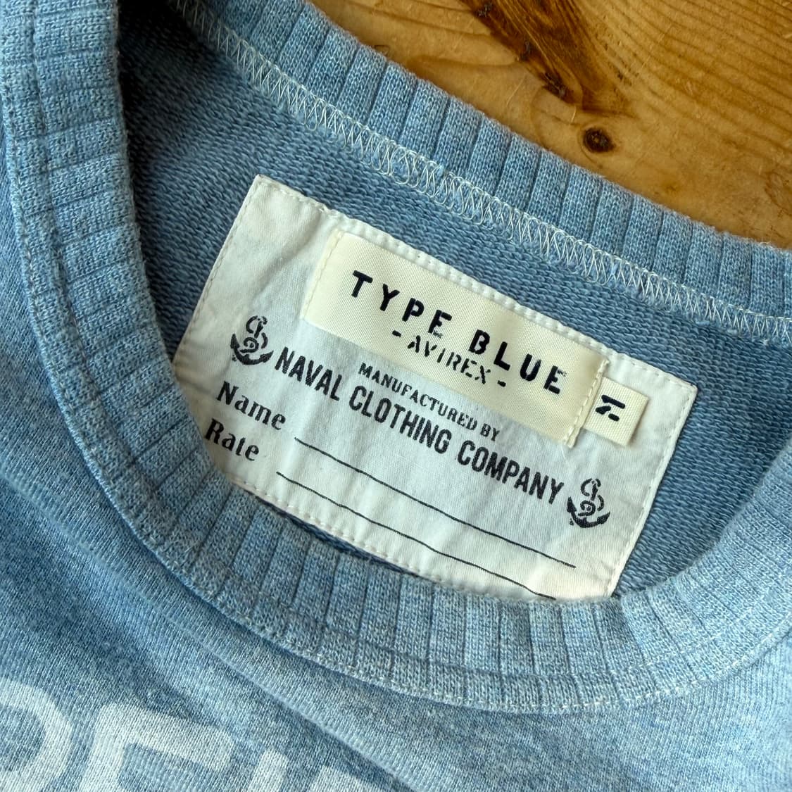 아비렉스 타입블루스웻셔츠 맨투맨 상품이미지3