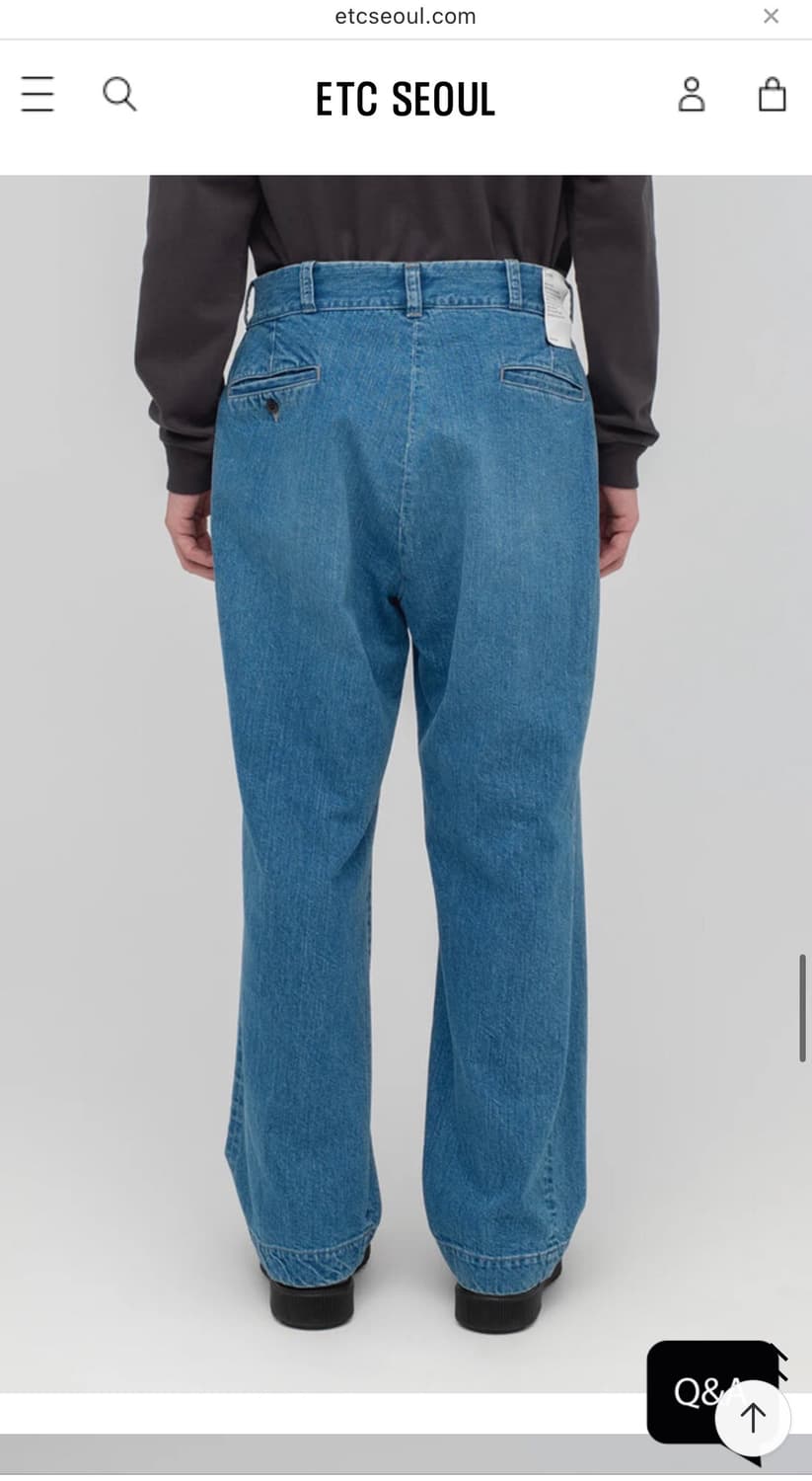 [새상품] 시오타 데님 슬랙스 5 상품이미지4