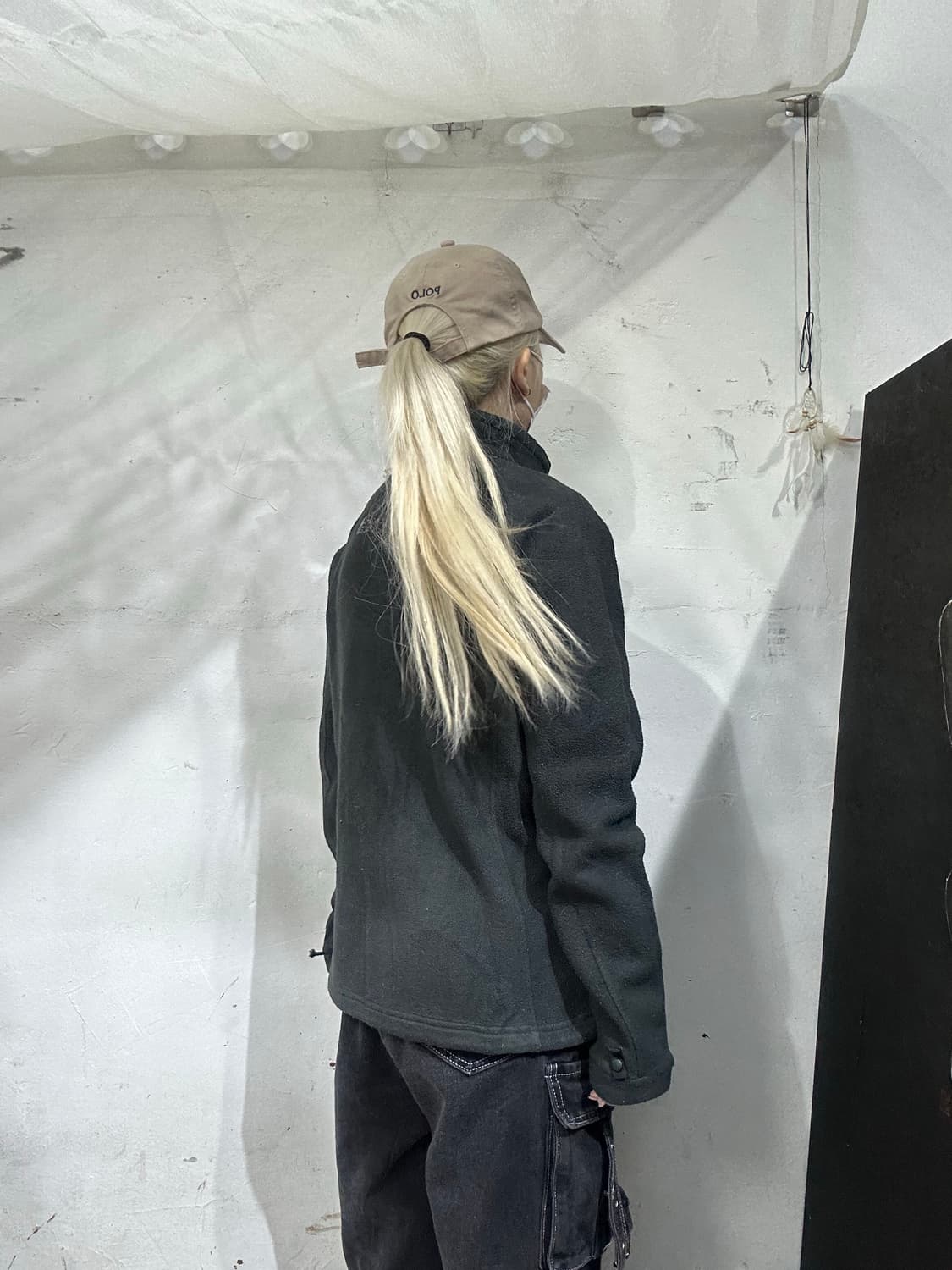 노스페이스 후리스 차콜 뽀글이 자켓 M 상품이미지3