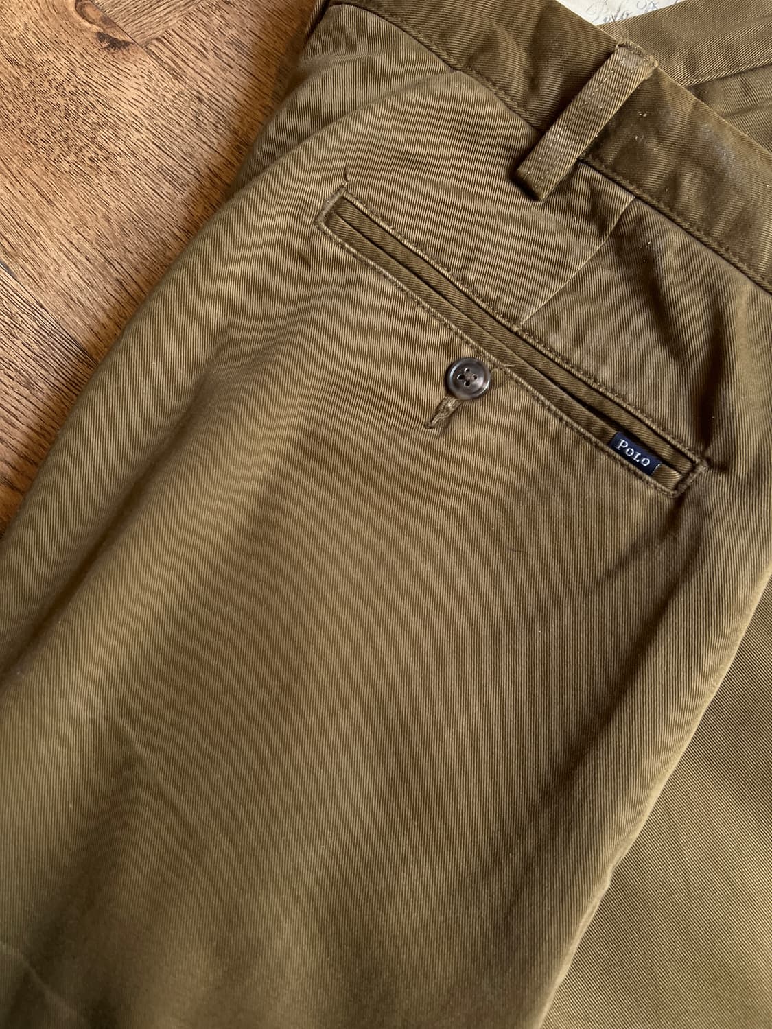 [36]폴로 랄프로렌 클래식 핏 카키 치노 팬츠 상품이미지7