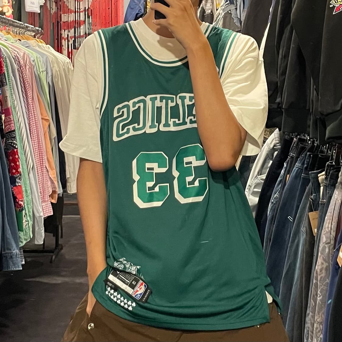 [IM] NBA 셀틱스 그린 나지 져지 상품이미지5