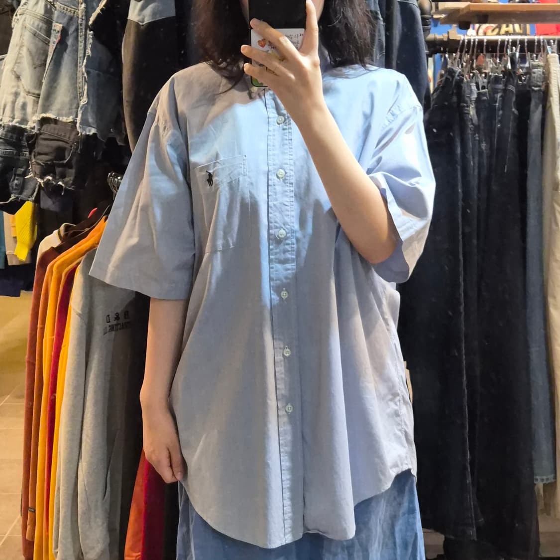 [NO.9] 폴로 반팔 셔츠 소라그레이 상품이미지1