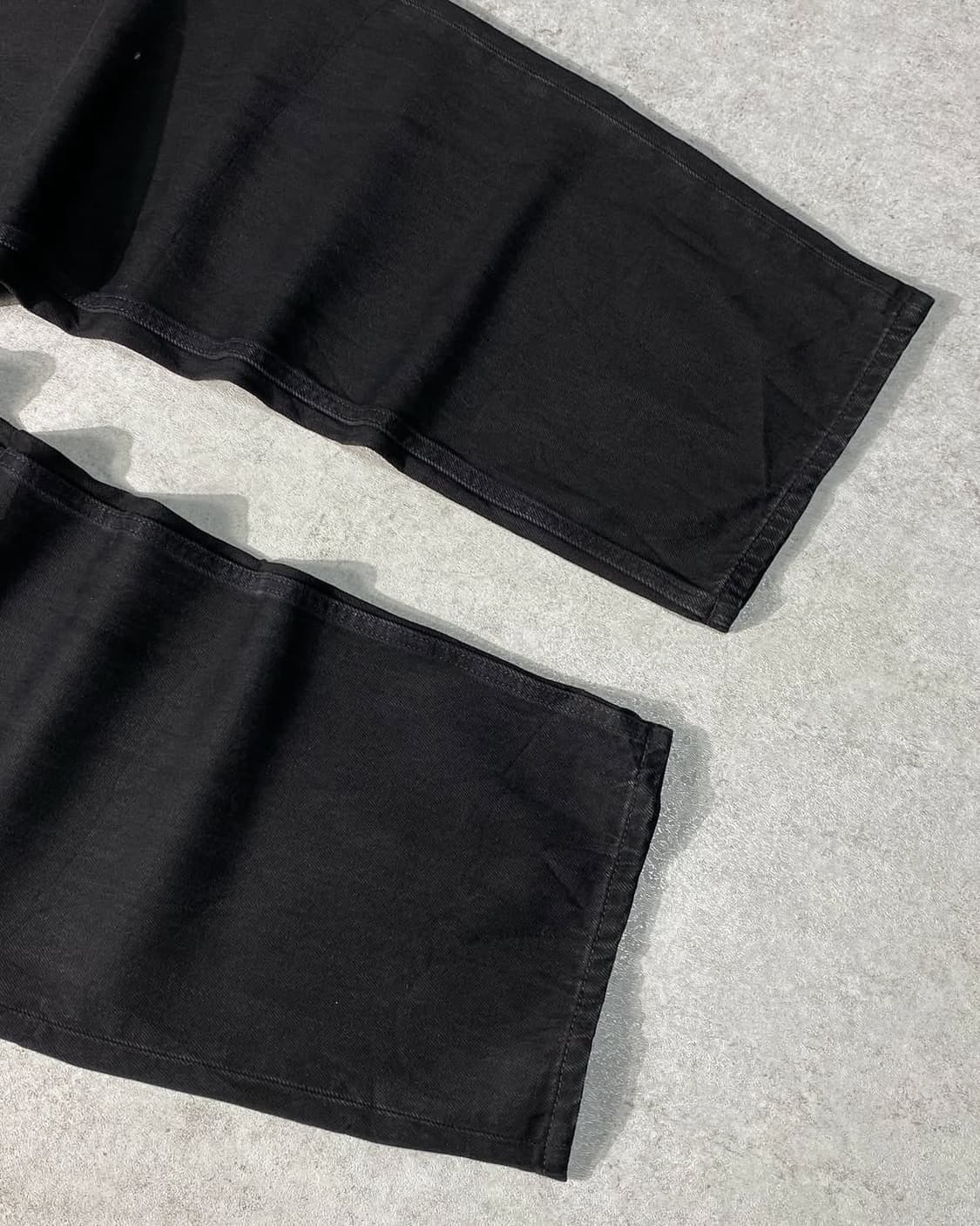 유니클로 블랙 와이드 데님 팬츠 32 상품이미지3