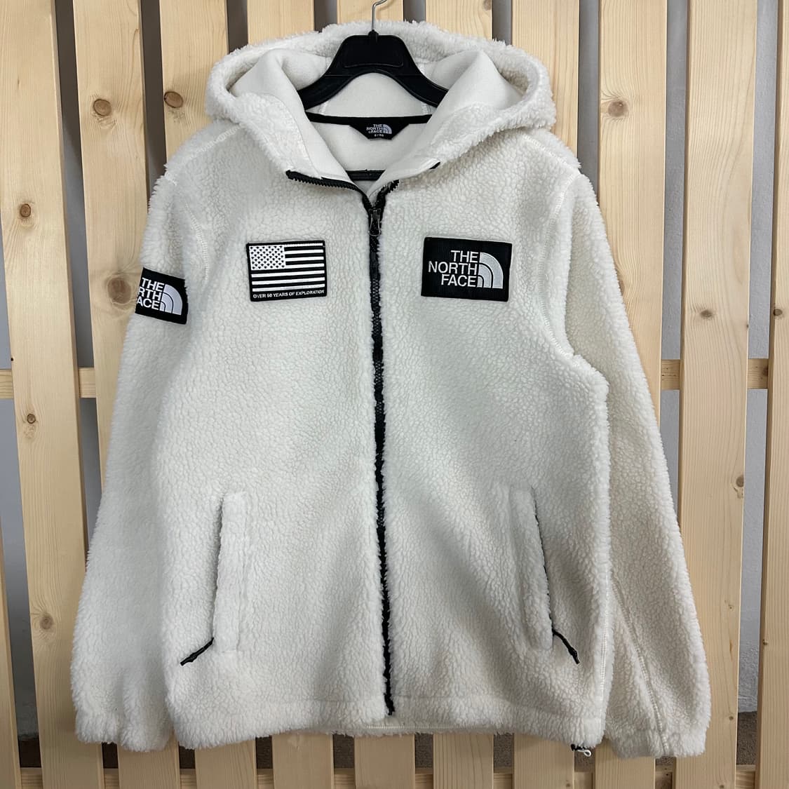 (M) 노스페이스 50주년 화이트 후리스 플리스 자켓 상품이미지1
