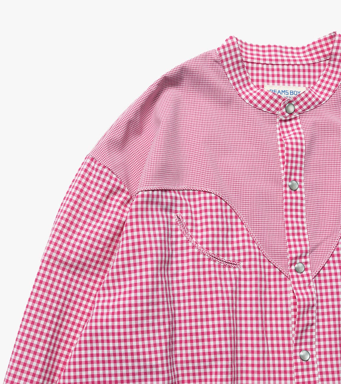 BEAMS BOY - CHINA COLLAR WESTERN SHIRT 상품이미지4