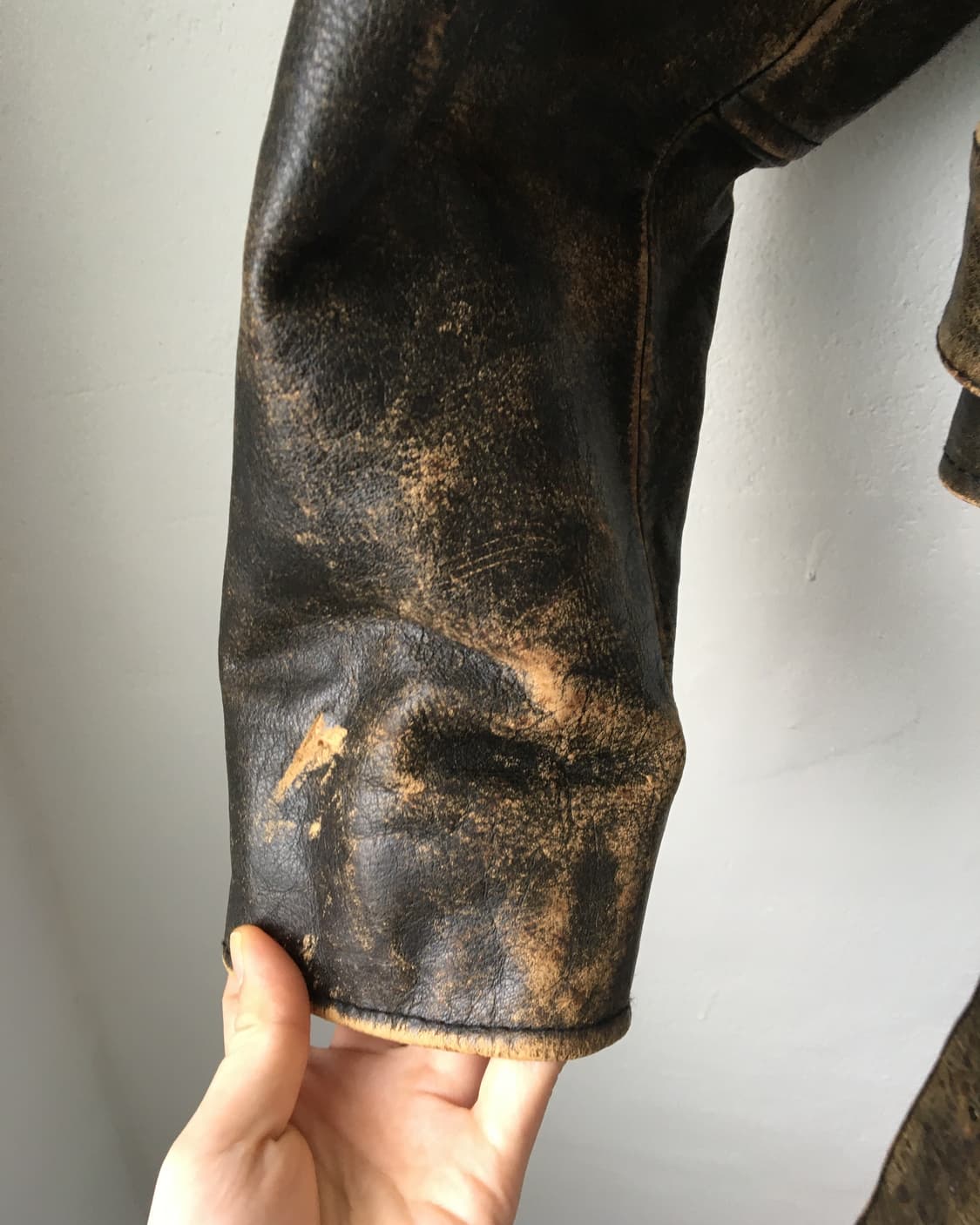 Heavy leather rider jacket 상품이미지4