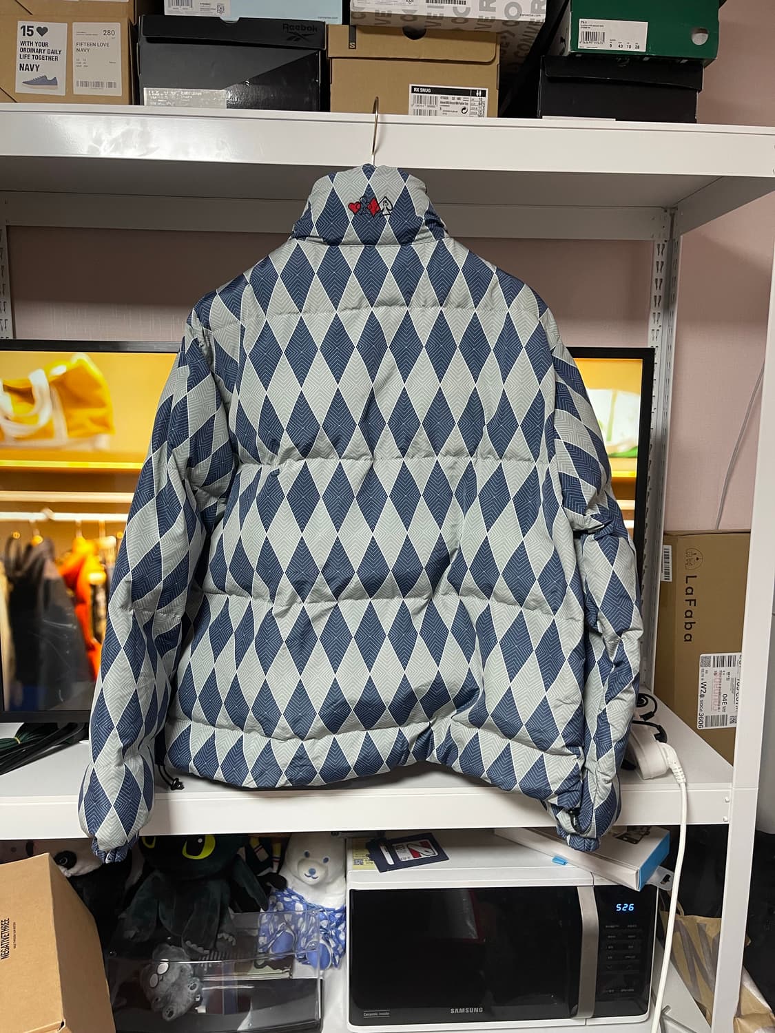 XL)RASSVET 다이아몬드 퀼팅 패딩 자켓 상품이미지2