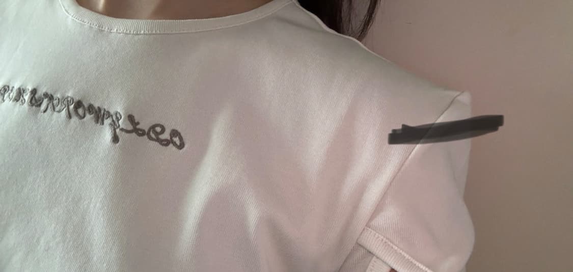 Odlyworkshop 3-Quarter Cutout Tee, Smog 상품이미지4