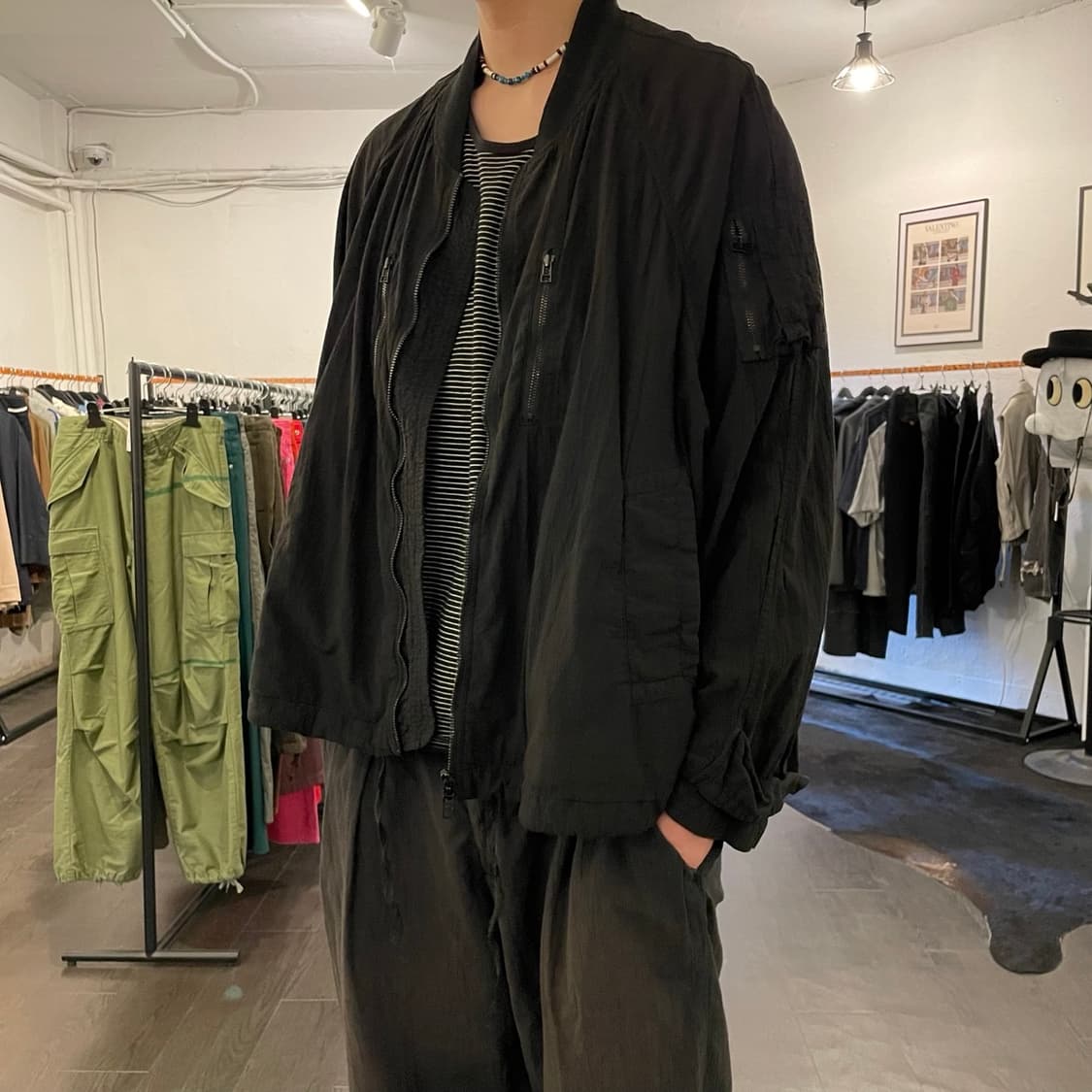 요코사카모토 오버사이즈 봄버 상품이미지5