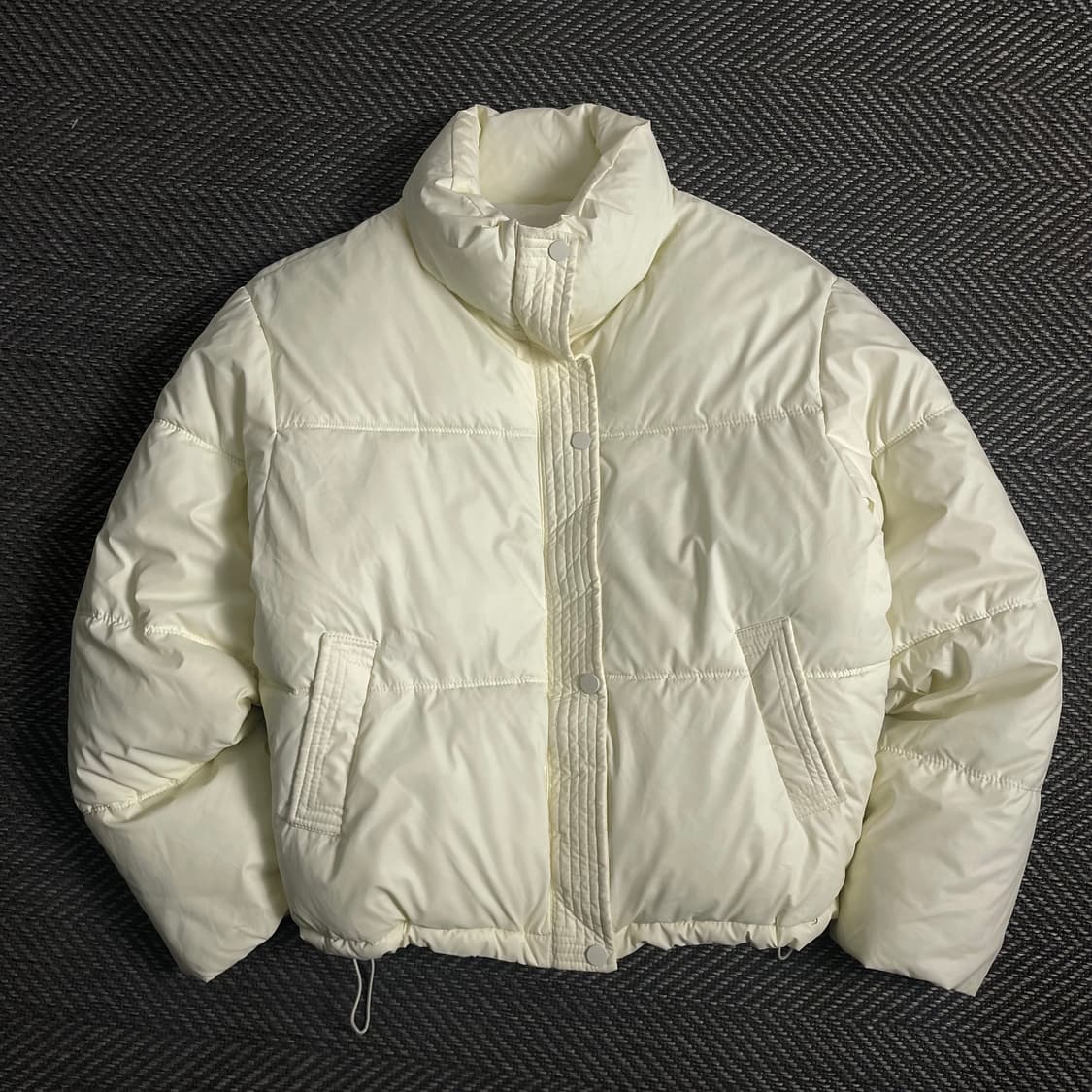 빈티지 우먼스 유광 크롭 패딩o 3950 상품이미지1