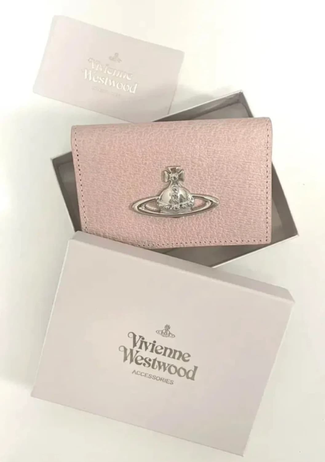 비비안웨스트우드 일본 한정판 카드지갑 핑크 상품이미지1