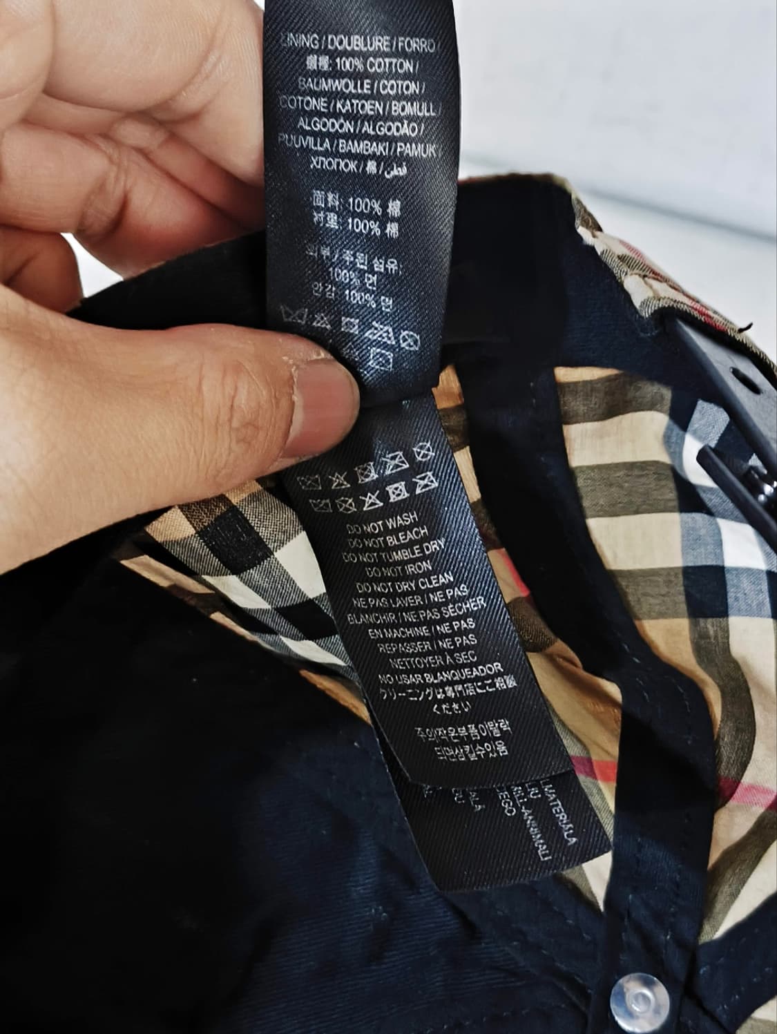 버버리 노바체크 볼캡 모자 노바체크 상품이미지8