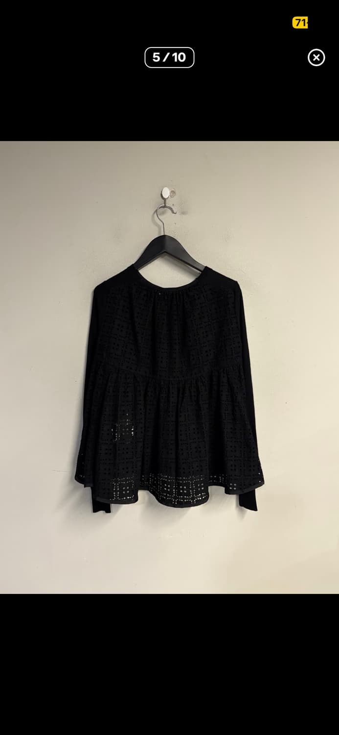 Sacai luck lace mix knit cardigan 상품이미지4