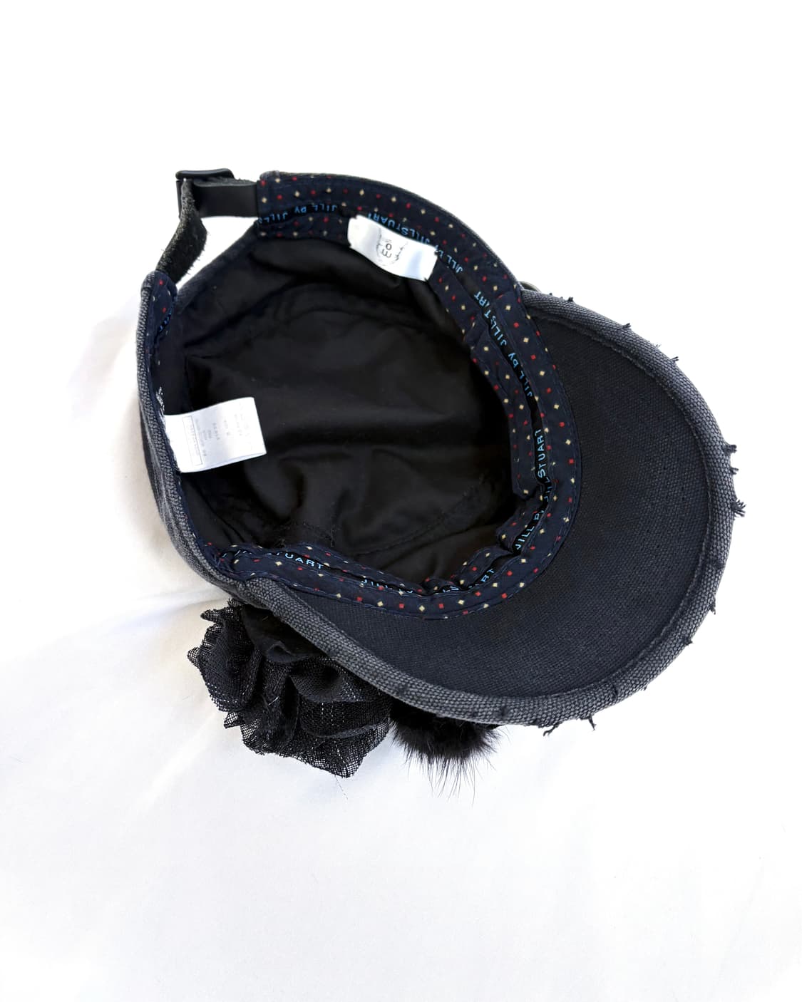 Custom🐾)Dark-washing net flower cap 상품이미지6