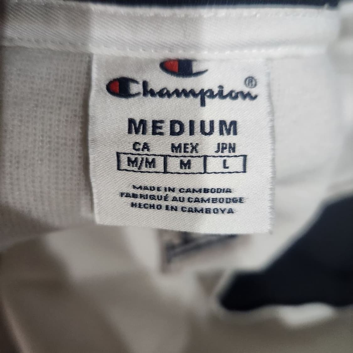 [남L]챔피온 화이트블랙 플리스 자켓[Y61-015] 상품이미지8