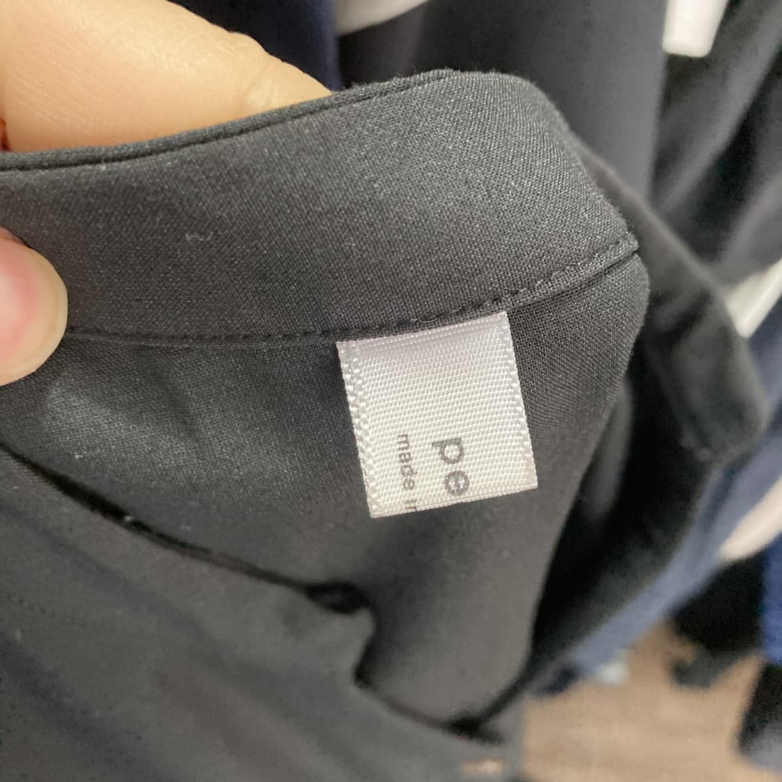 pearl 민소매 단추 허리밴딩 롱원피스 블랙 F  상품이미지4