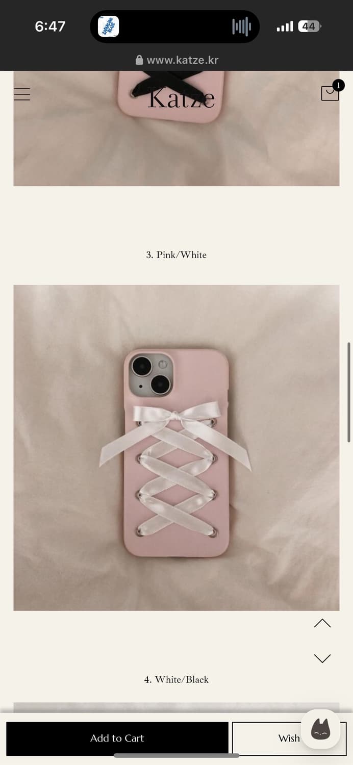 여름스튜디오 아이폰15 발레코어 케이스 상품이미지1