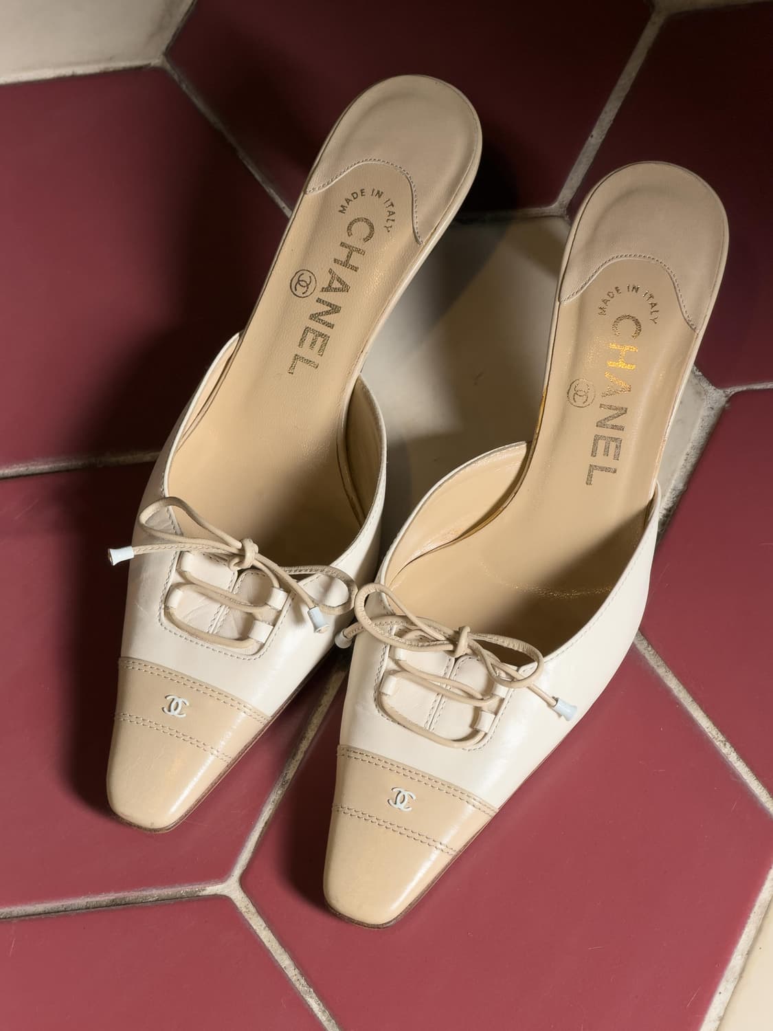 2003 샤넬 레이스업 뮬 상품이미지2