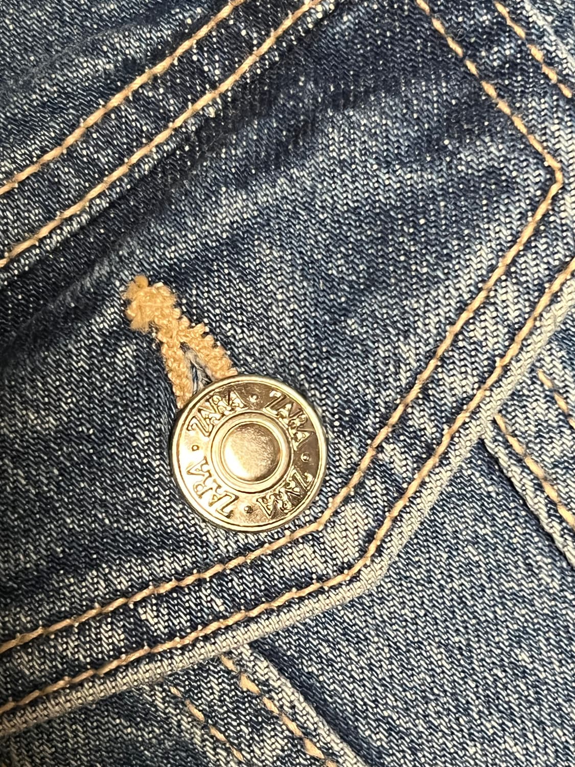 자라 크롭 청자켓 M 상품이미지4