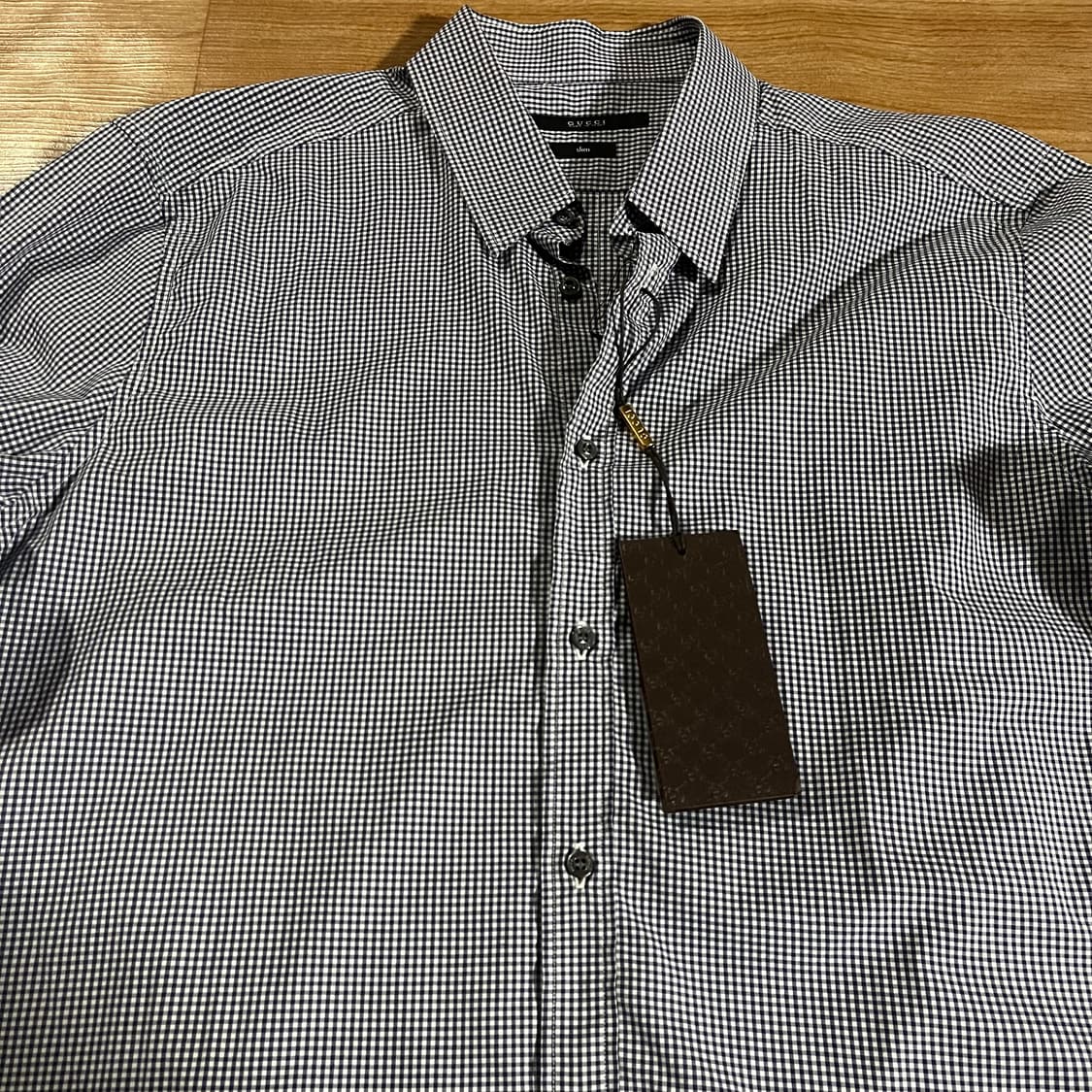 [105] (새상품) 구찌 깅엄 셔츠 상품이미지2