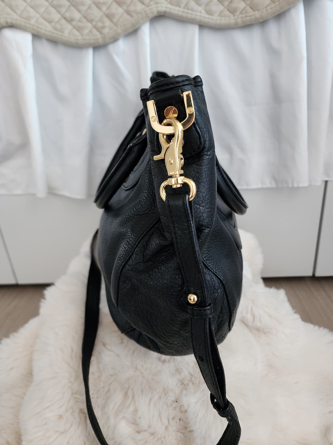 토리버치 블랙 레더 토트백 숄더백 상품이미지4