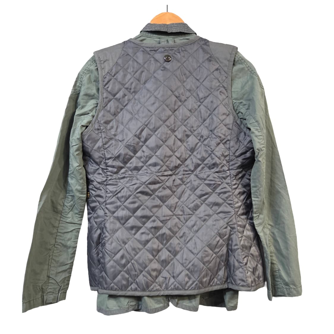 G-Star RAW 퀼팅 조끼 그린 셔츠 레이어드(S) 상품이미지2