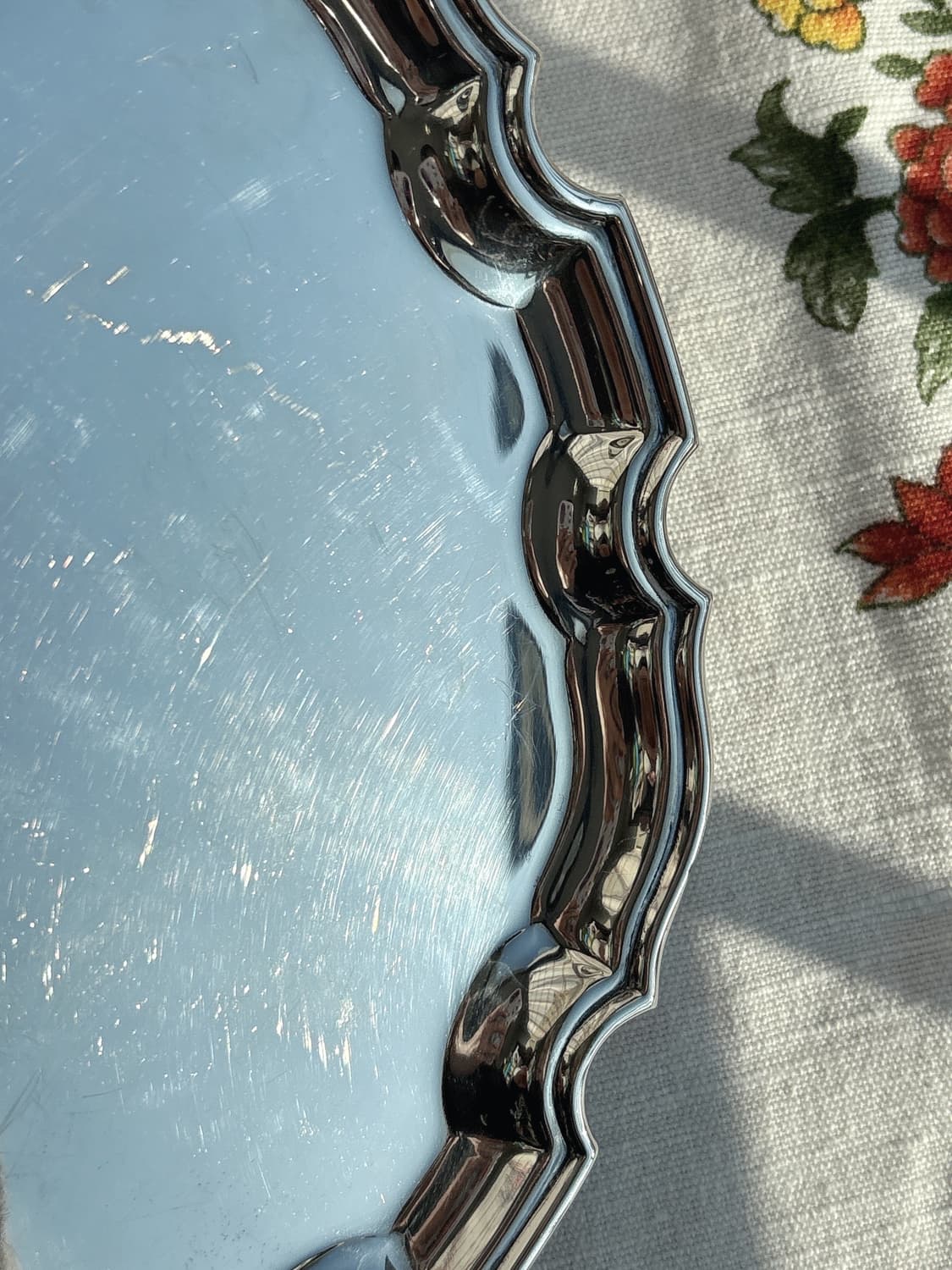 1910~30s 영국RNVSCo 실버플레이트 풋티드 트레이 상품이미지3