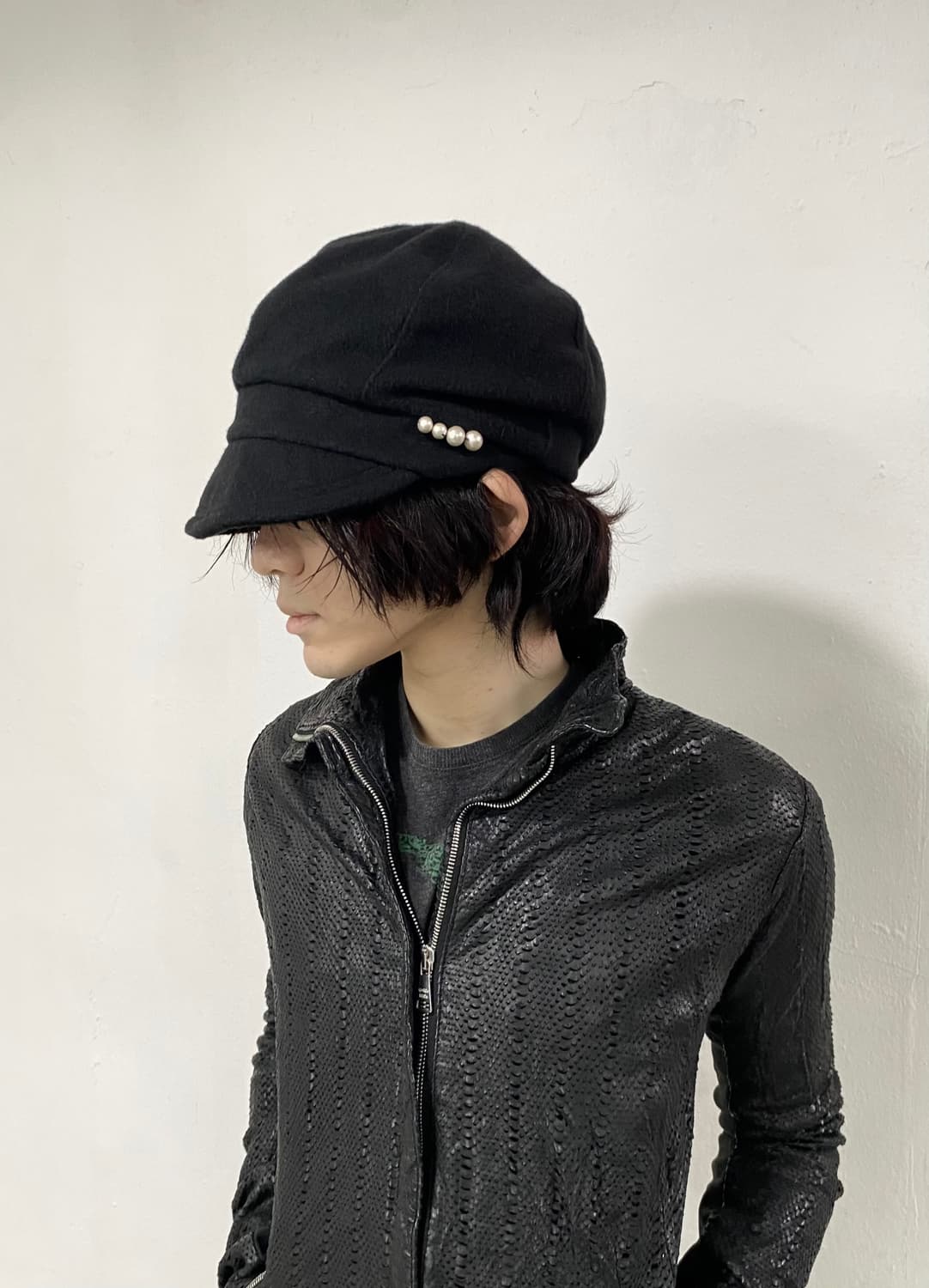 카시라 진주 캐스켓 햇 상품이미지2