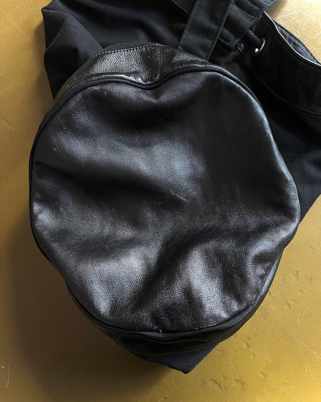 agnès b. Leather Trim Old Duffle Bag 상품이미지6