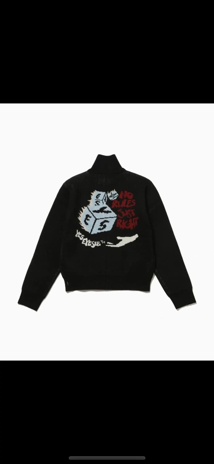 예스아이씨 주사위 니트 집업 상품이미지2