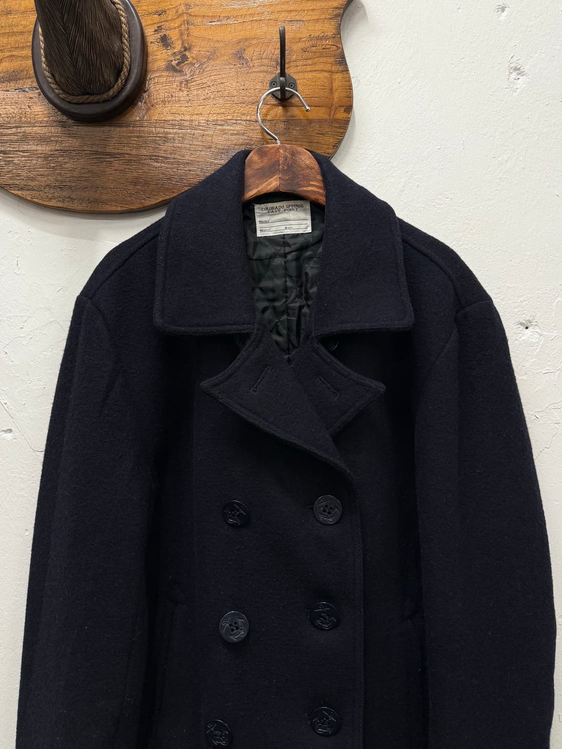 L) HOUSTON Wool Blend Pea Coat 상품이미지1