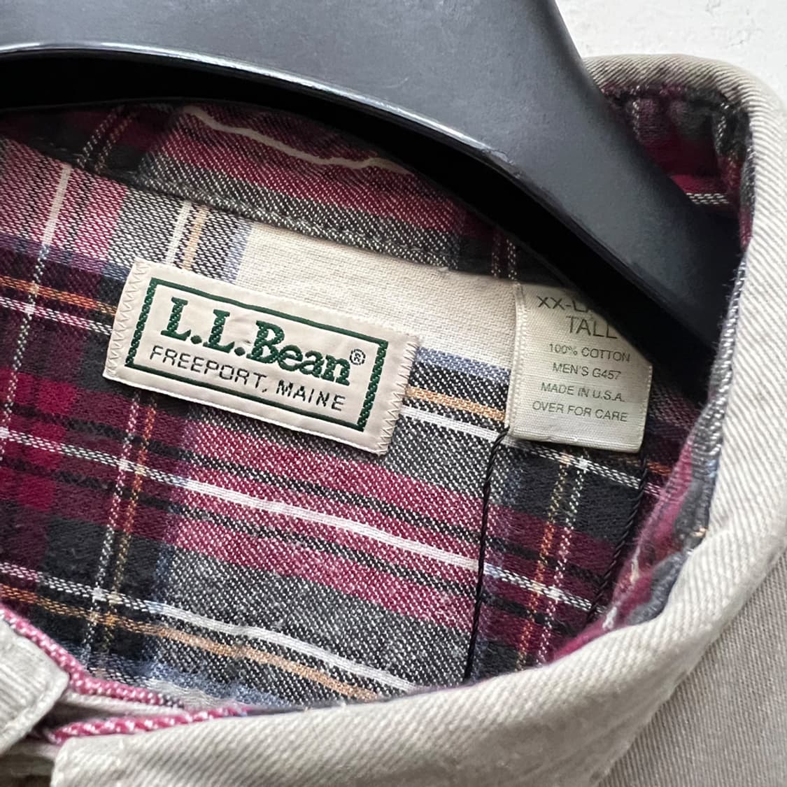 USA L.L.Bean 엘엘빈 트윌 헤비 셔츠 남방 2XL 상품이미지4