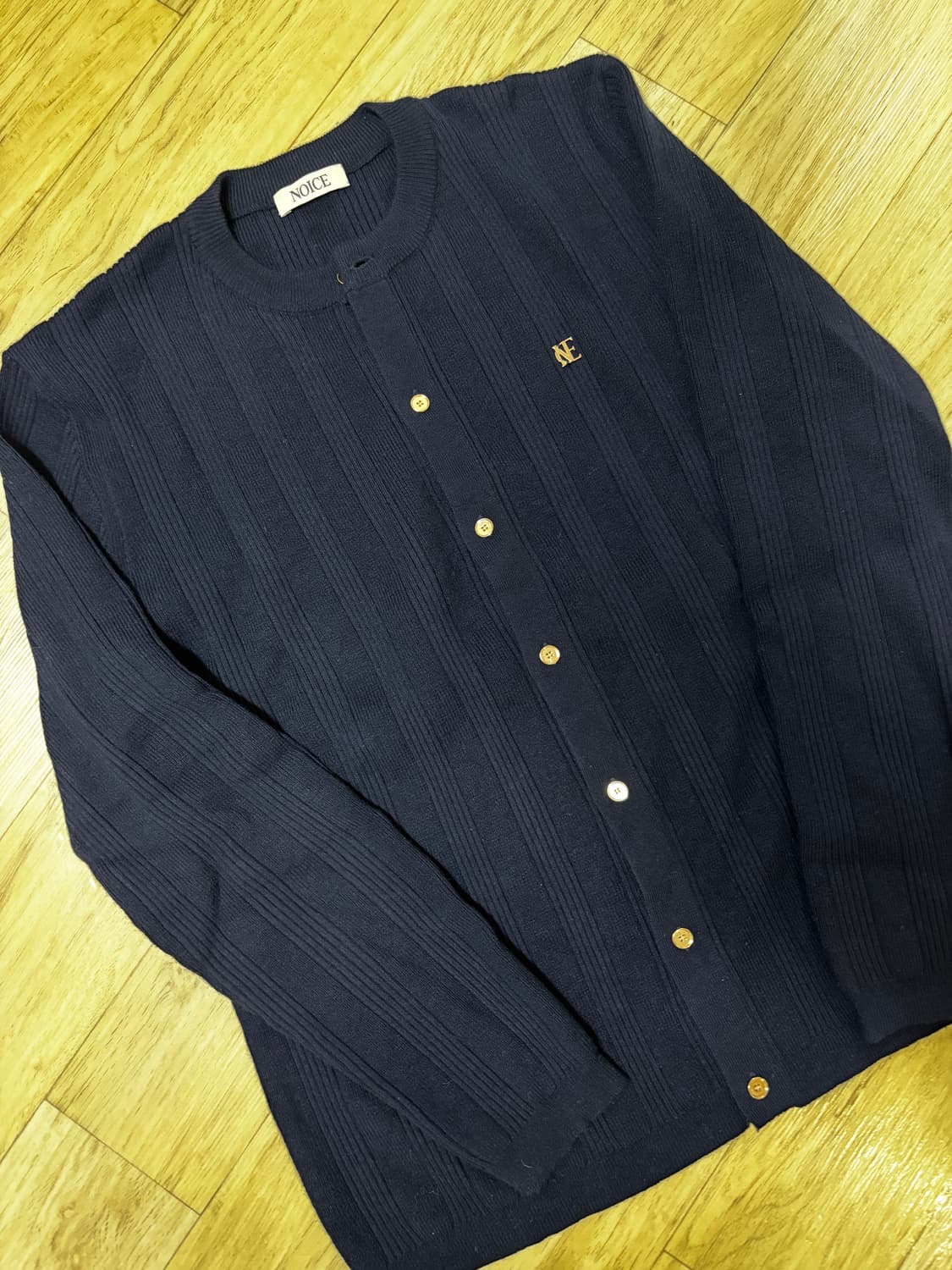 노이스 리브드 가디건 상품이미지3