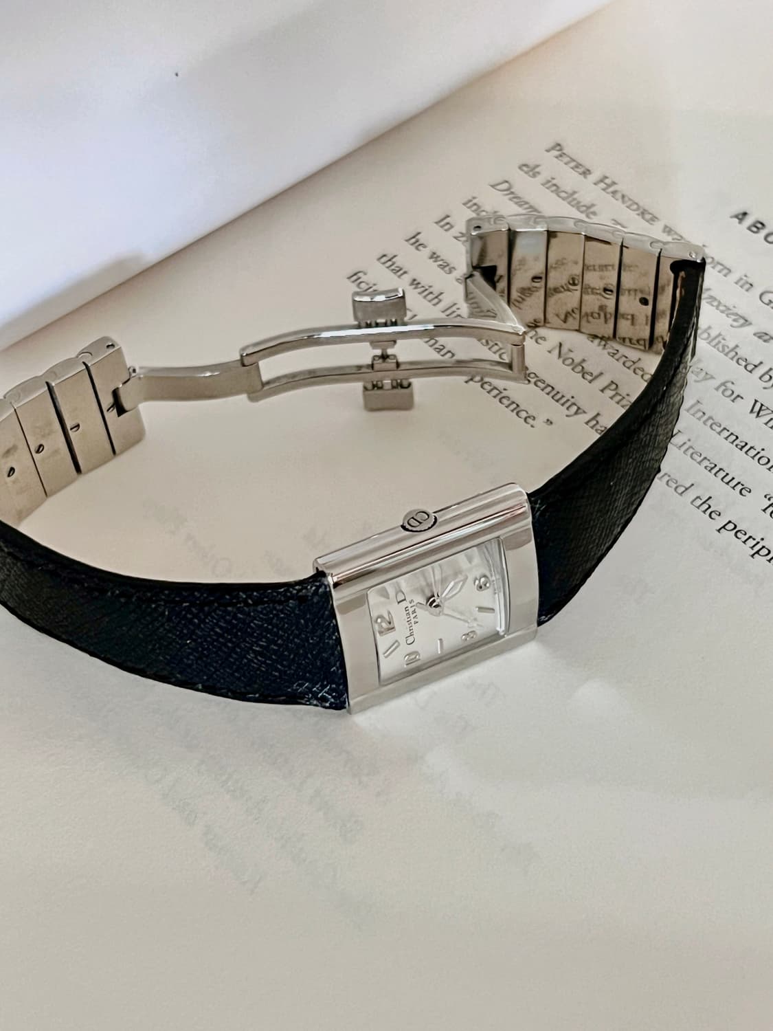 디올 리바 메탈 스퀘어 시계/정품감정 케어 상품이미지2