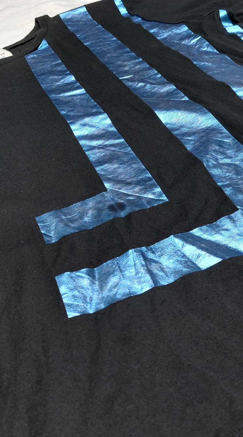 [L] LANVIN en Bleu 메탈릭 블루 로고 티셔츠 상품이미지6