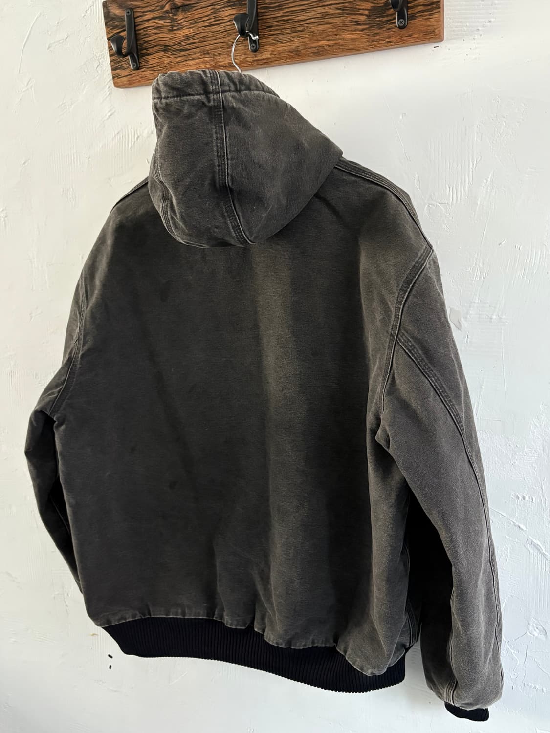 Carhartt 칼하트 차콜컬러 후드 워크자켓 상품이미지2