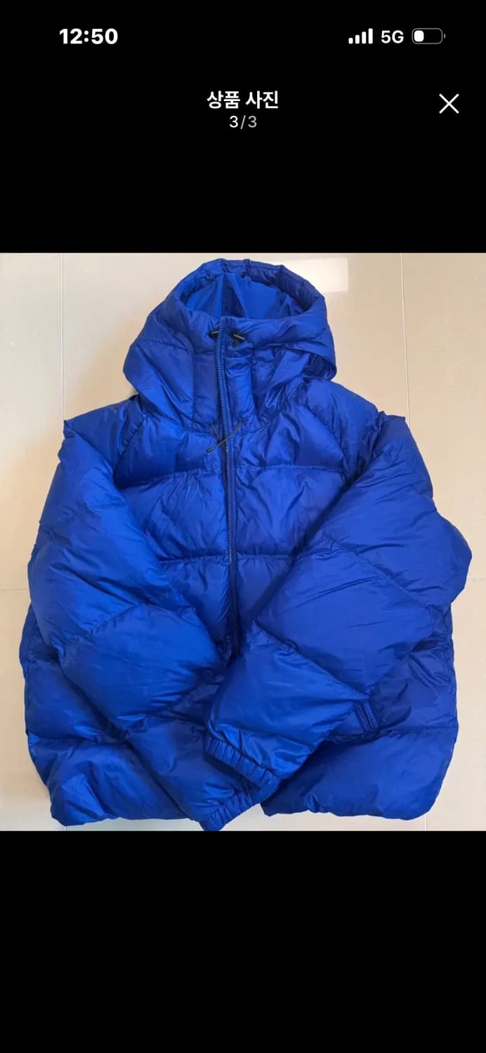 정가 40만) ARKET 아르켓 스포티 푸퍼패딩 블루 cos 코스 상품이미지3