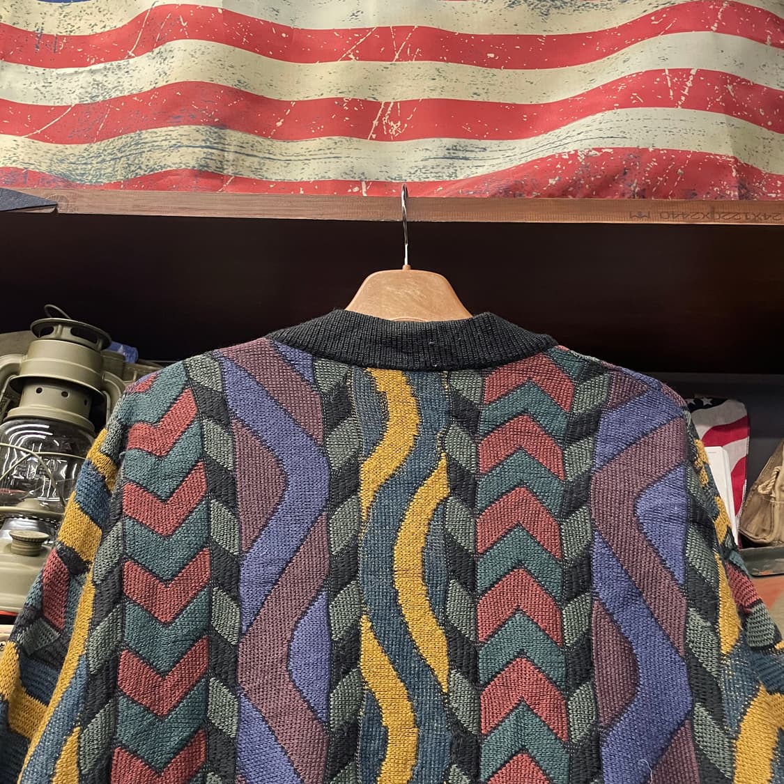 빈티지 쿠지 스타일 케이블 패턴 가디건 니트 스웨터 N207 상품이미지4