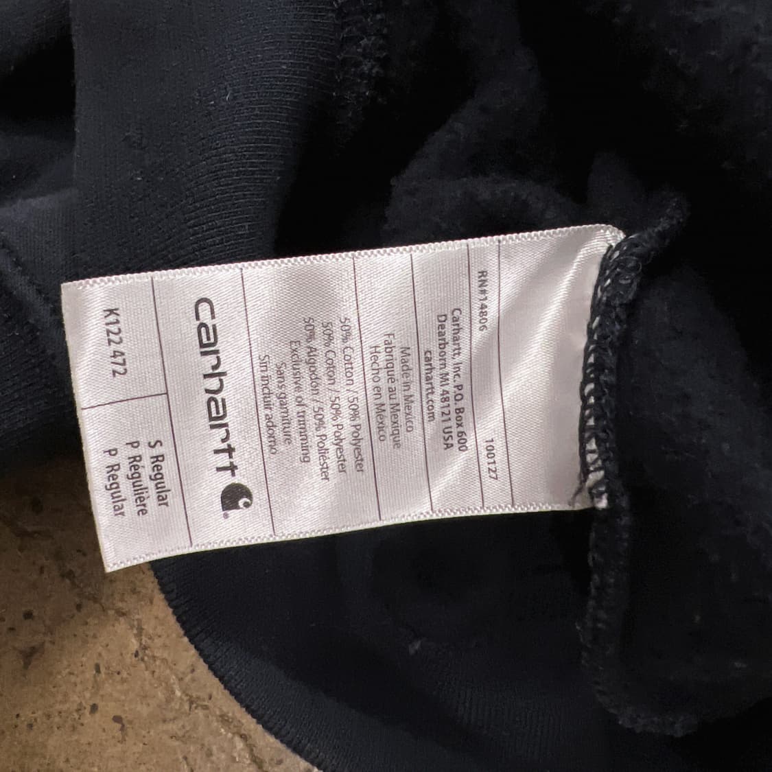 칼하트 블랙 후드집업 상품이미지6