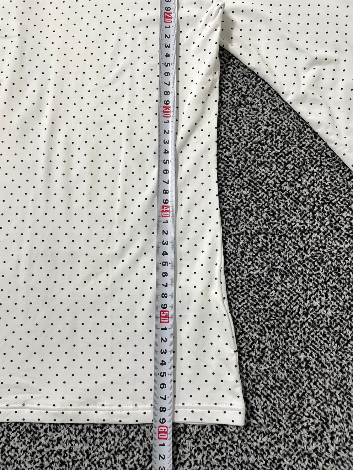 vinteちきゅ. UNIQLO 유니클로 도트 화이트 이너티 슬리브 모리걸 상품이미지6