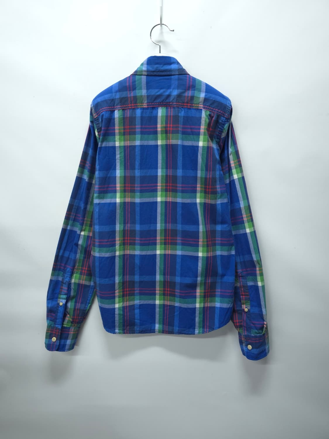 아베크롬비 포겟로고 블루 체크셔츠 (남성95) 상품이미지6