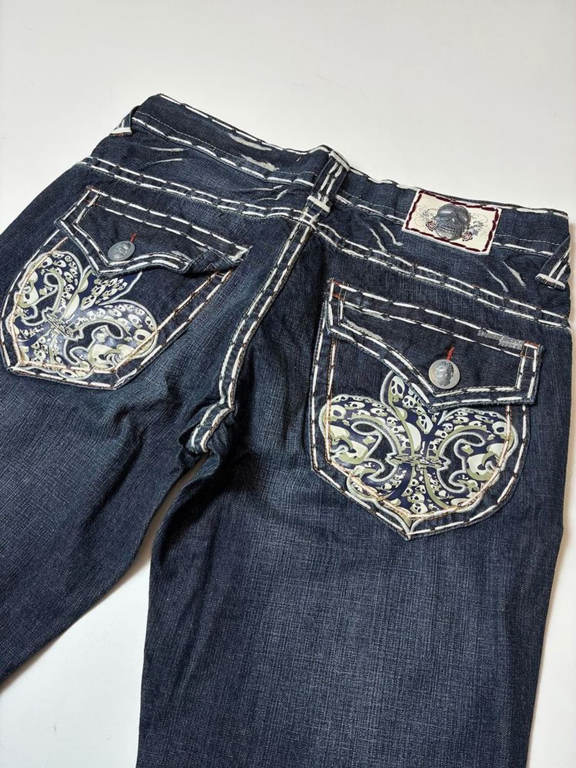 라구나비치00's Y2K 펑크 데드스탁 스티치 자수 데님팬츠 PN8834 상품이미지1