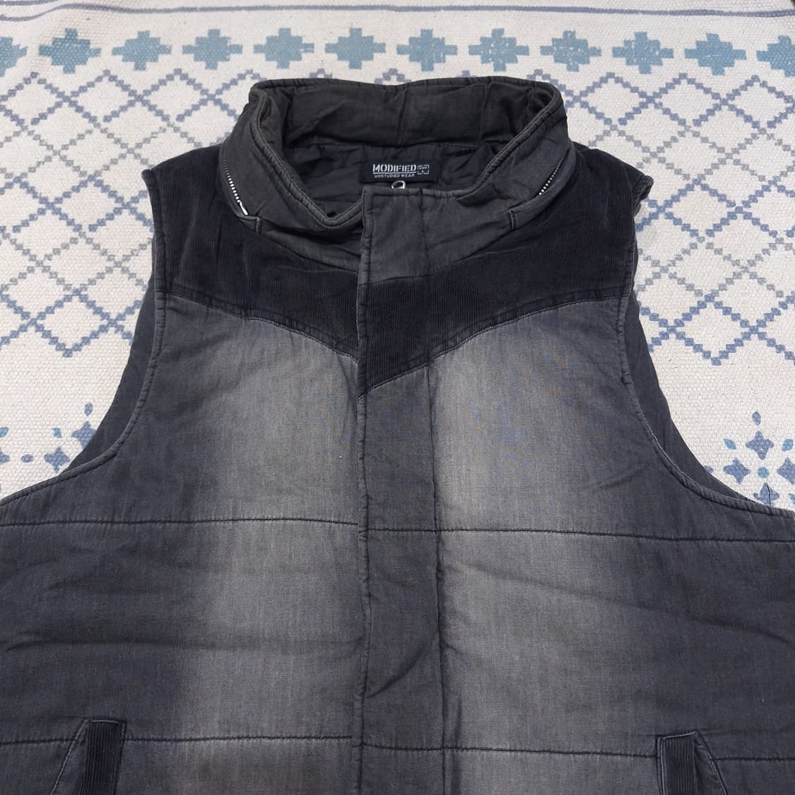 모디파이드 JP 피그먼트 그레이 워싱 스트릿 패디드 패딩조끼 패딩베스트 상품이미지7